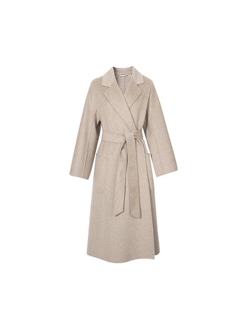 Load image 1 in gallery view. Luxury Pure Cashmere Wrap Coat