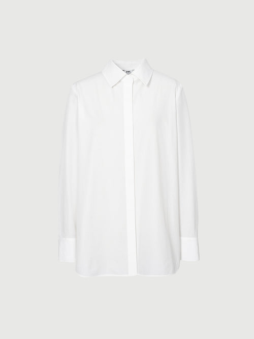 Load image 1 in gallery view. Structured Classic Stand-Collar Shirt