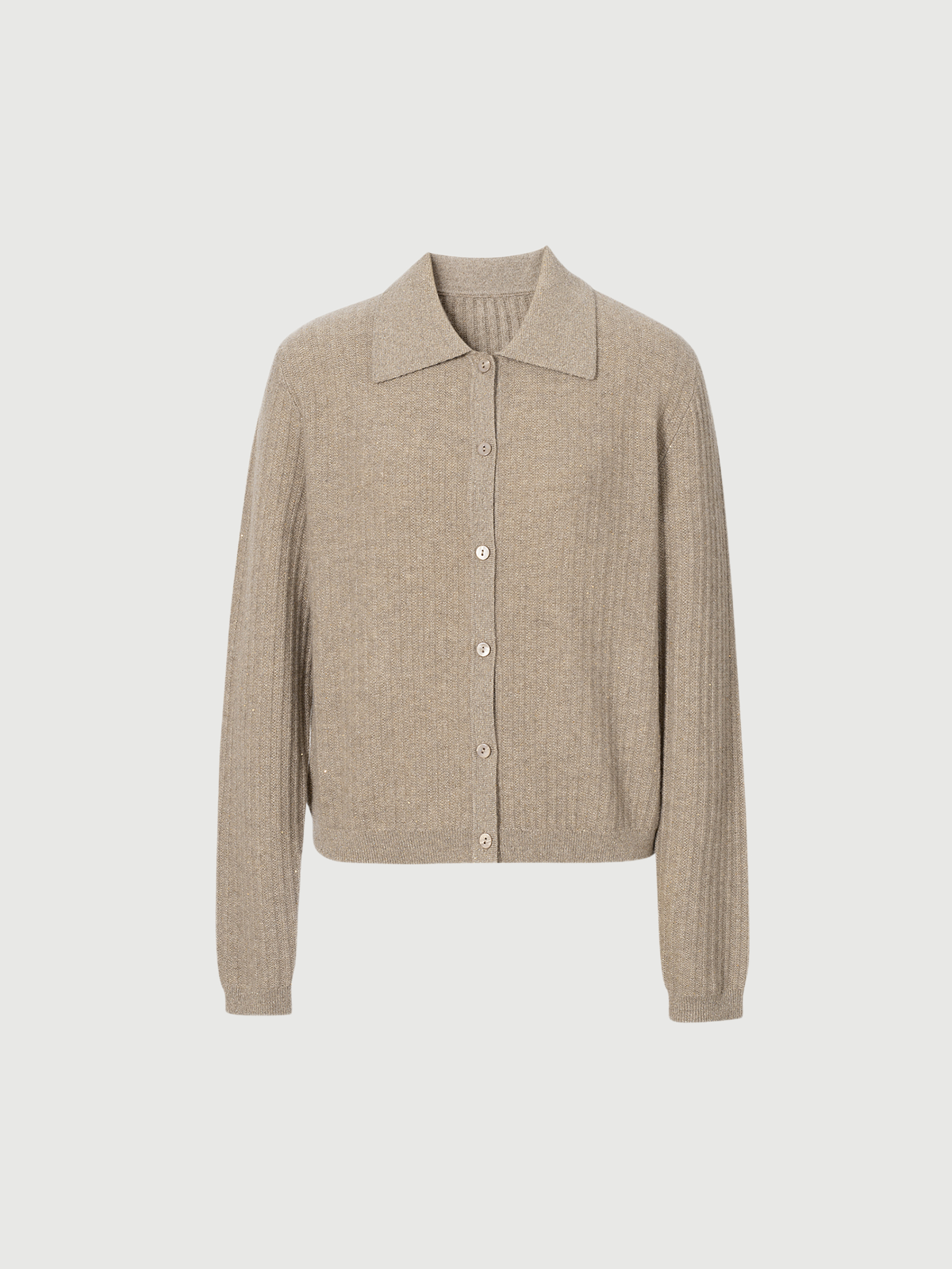 Polo Ribbed Cashmere Cardigan