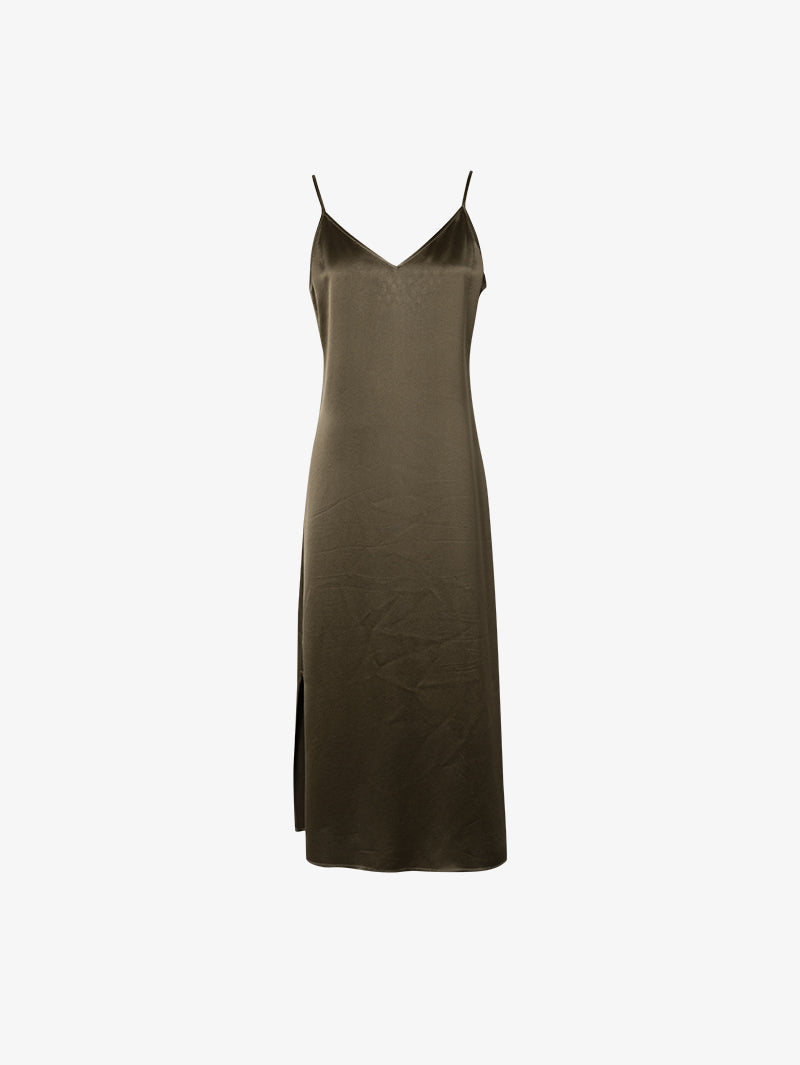 Smooth Acetate Slip Dress
