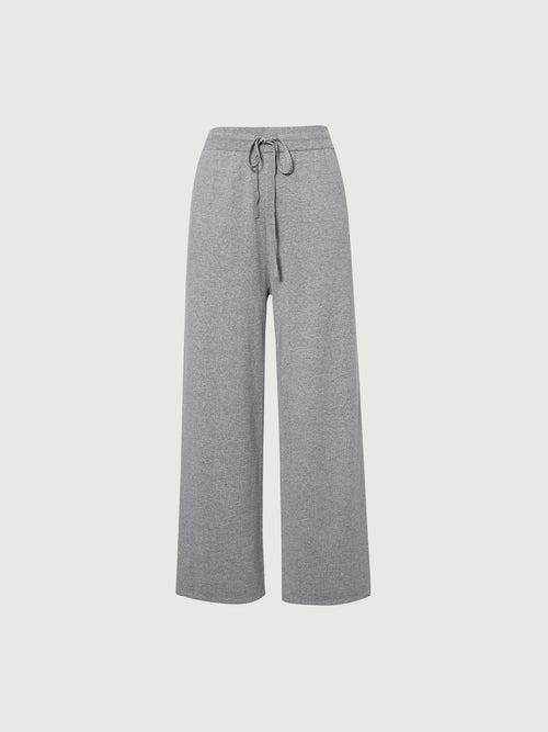 Load image 1 in gallery view. Gray Knit Trousers