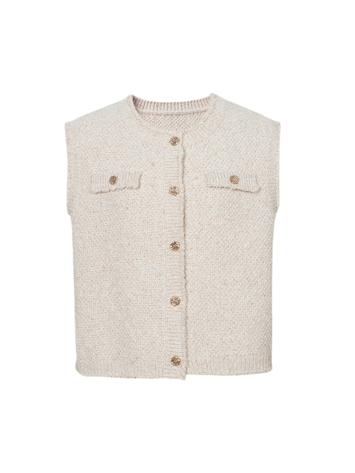 Tweed Knit Vest