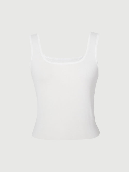 Load image 1 in gallery view. Leo Tank Top - White