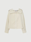 Zip Down Cotton Hooded Jacket