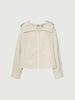 Zip Down Cotton Hooded Jacket