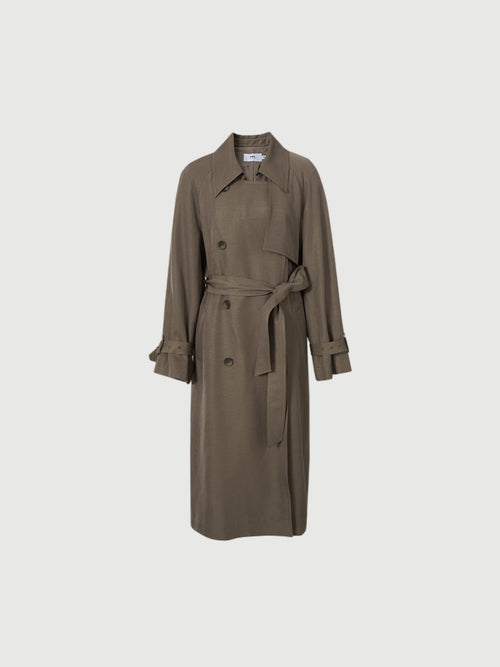Load image 1 in gallery view. Acetate Lyocell Trench Coat