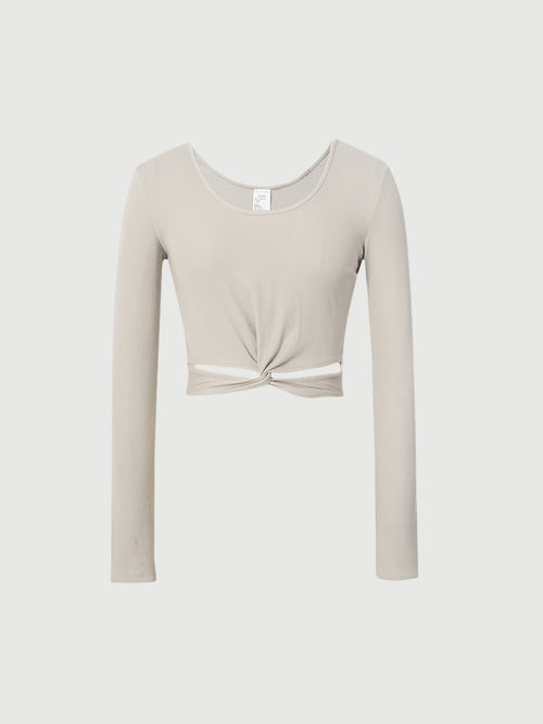 Load image 1 in gallery view. Slim Fit Yoga Knitwear Top