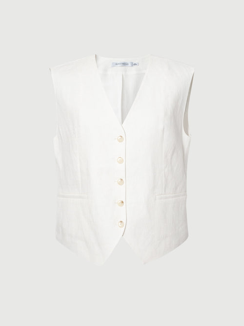 Load image 1 in gallery view. Linen Vest Top