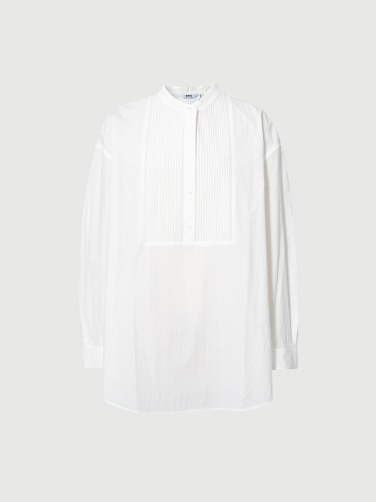 Pure Cotton Dropped-Shoulder Collared Shirt