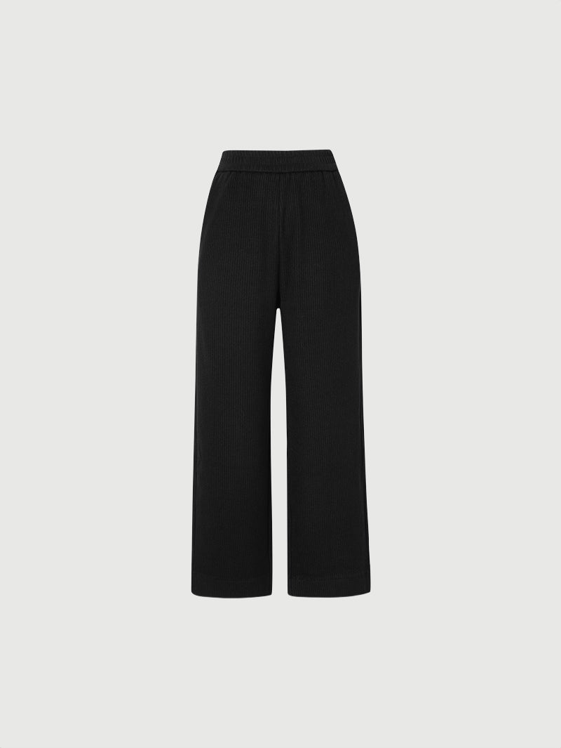 Corduroy Knitted Straight Fit Trousers - MEILLEUR MOMENT OFFICIAL STORE NEW YORK 