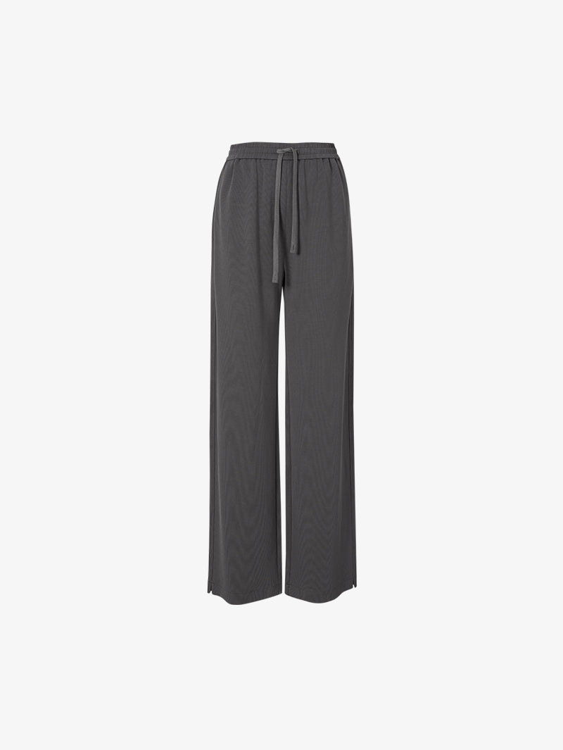 Straight-Fit Drawstring Trousers