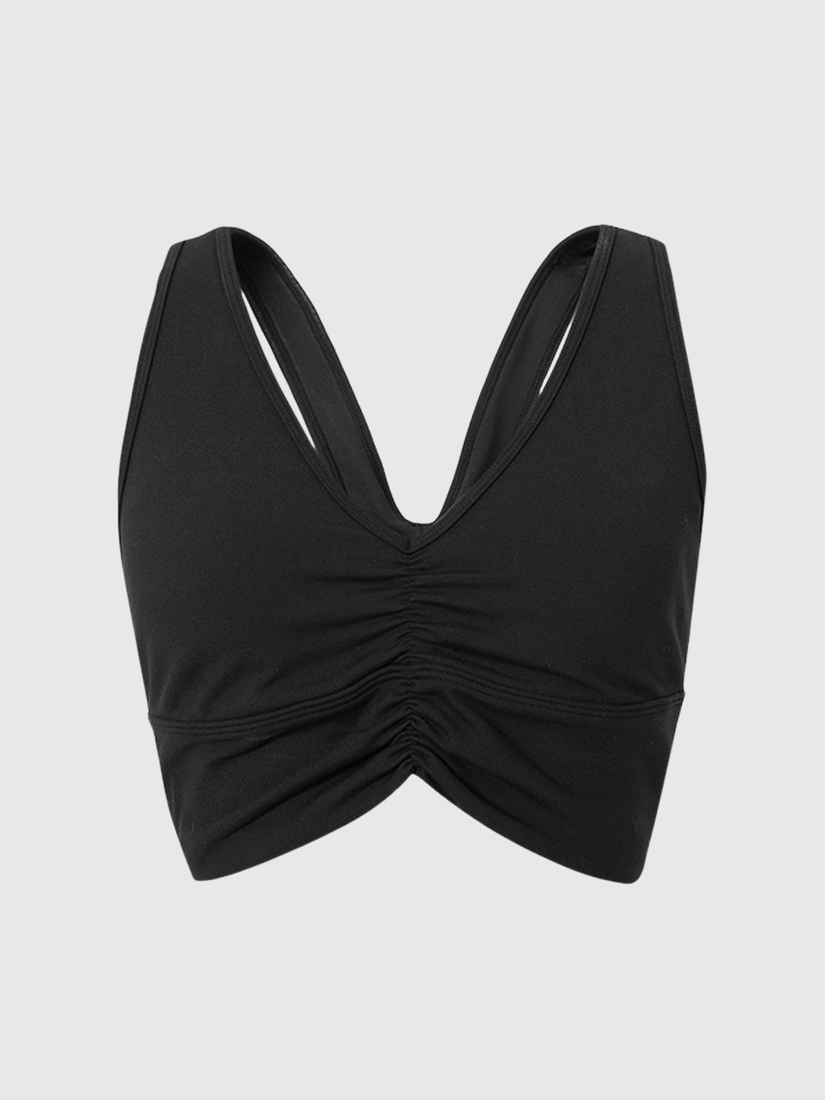 V Neck Yoga Knit Bra Top