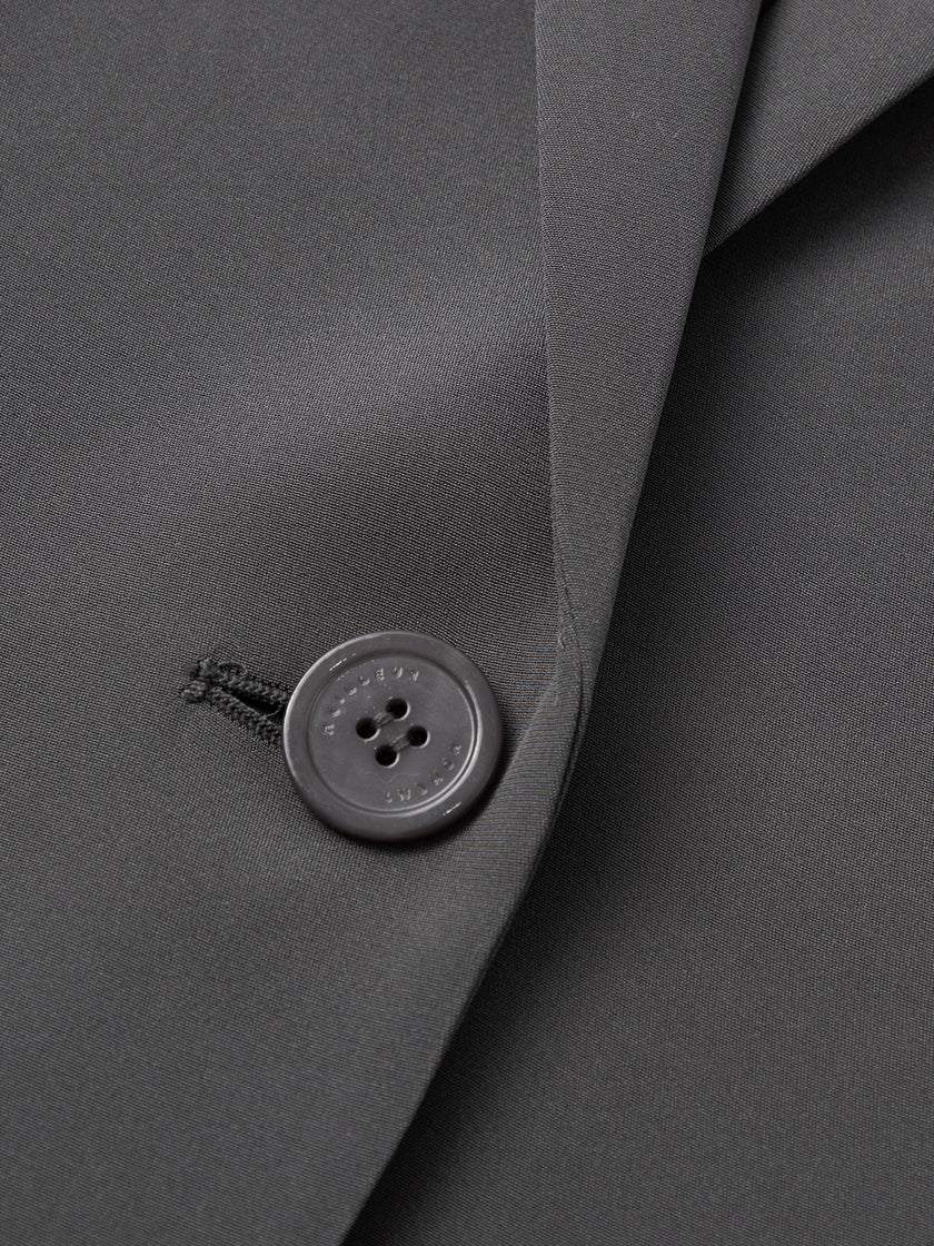 Single-Breasted Premium Silk Blazer