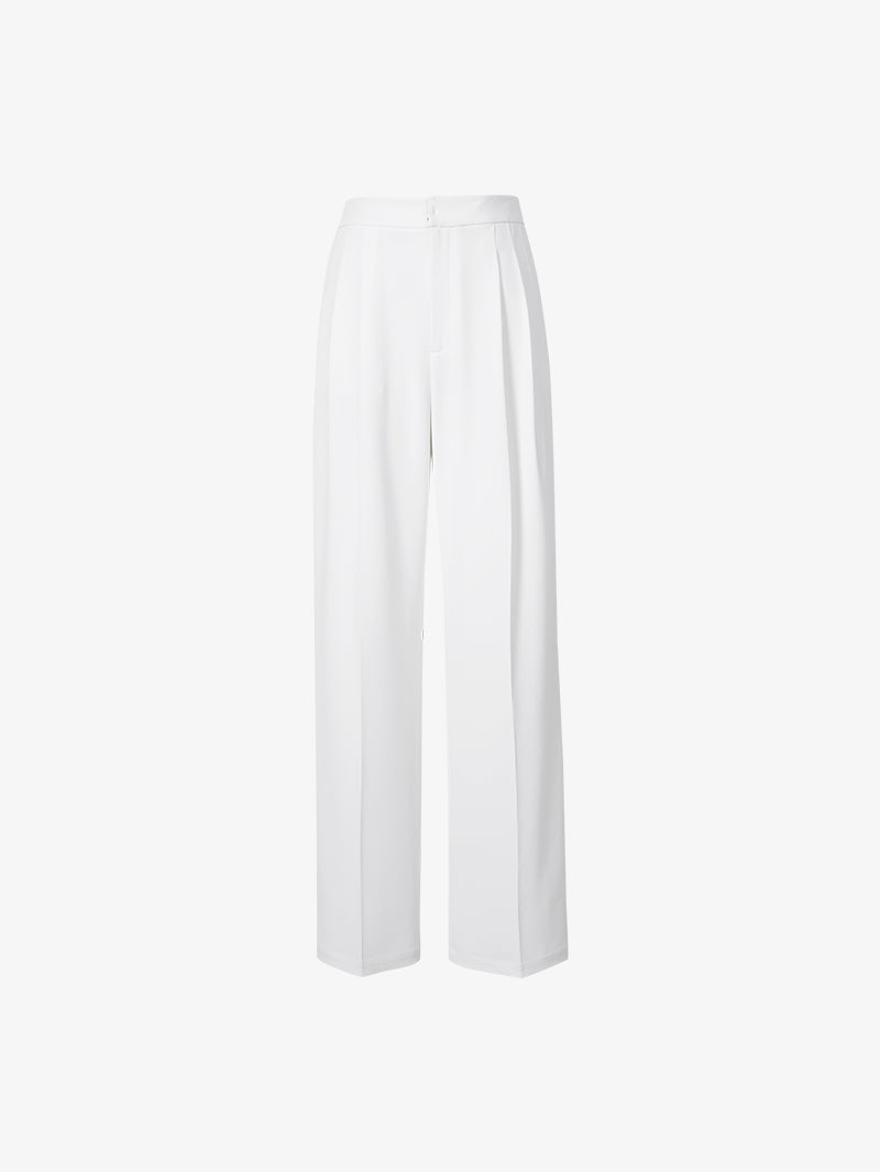 Straight Fit Smooth Trousers