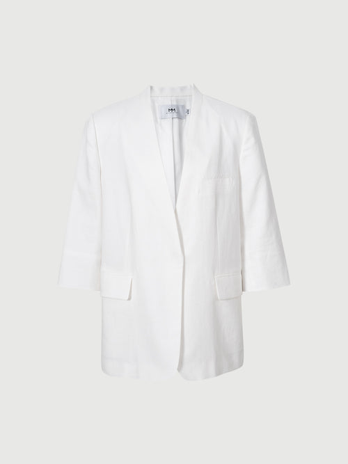 Load image 1 in gallery view. Quarter Sleeves Lyocell Blazer