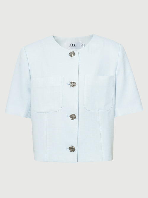 Load image 1 in gallery view. Short Sleeved Acetate Jacket