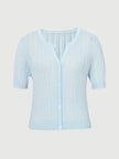 V Neck Knit Top