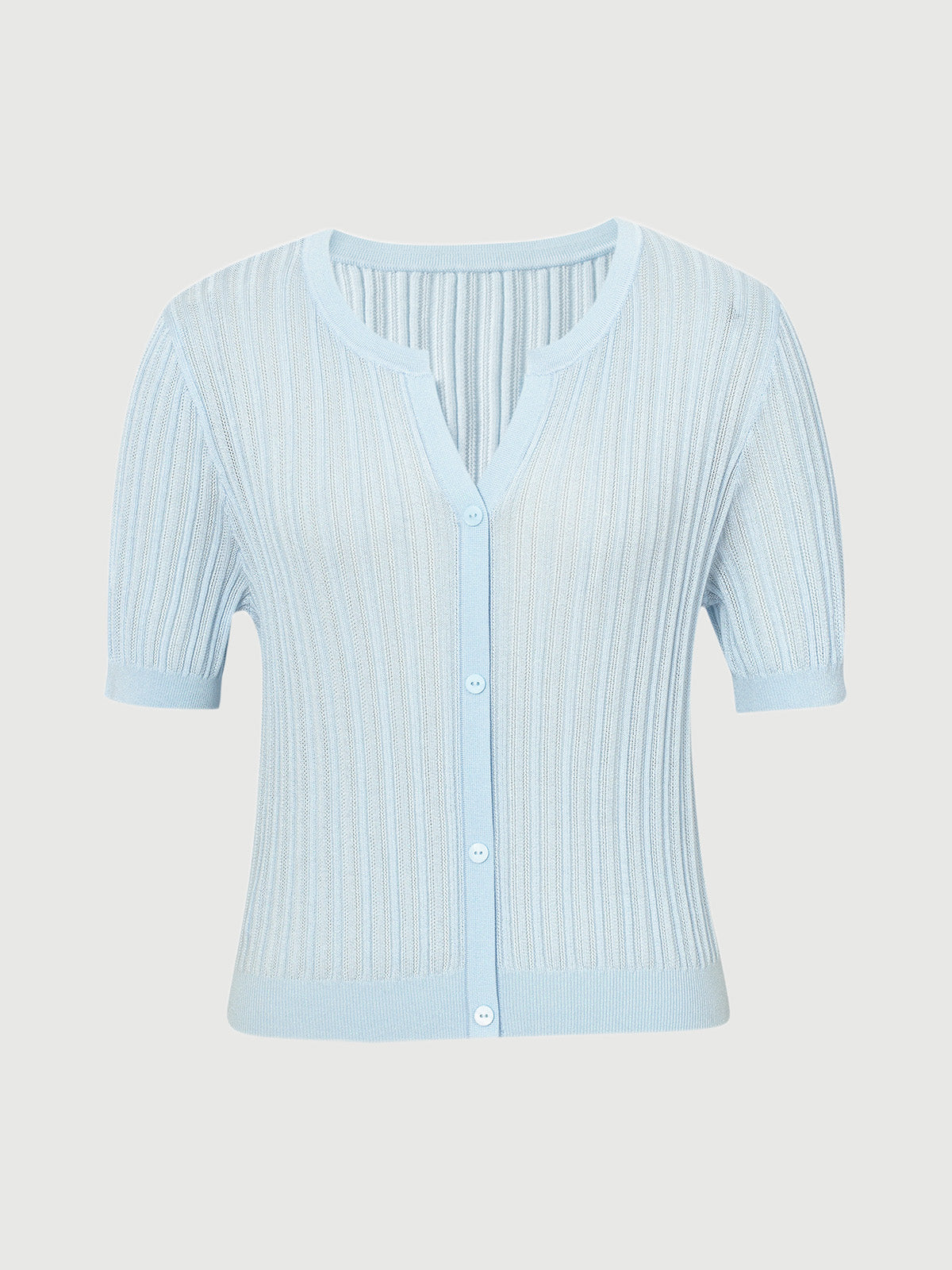 V Neck Knit Top