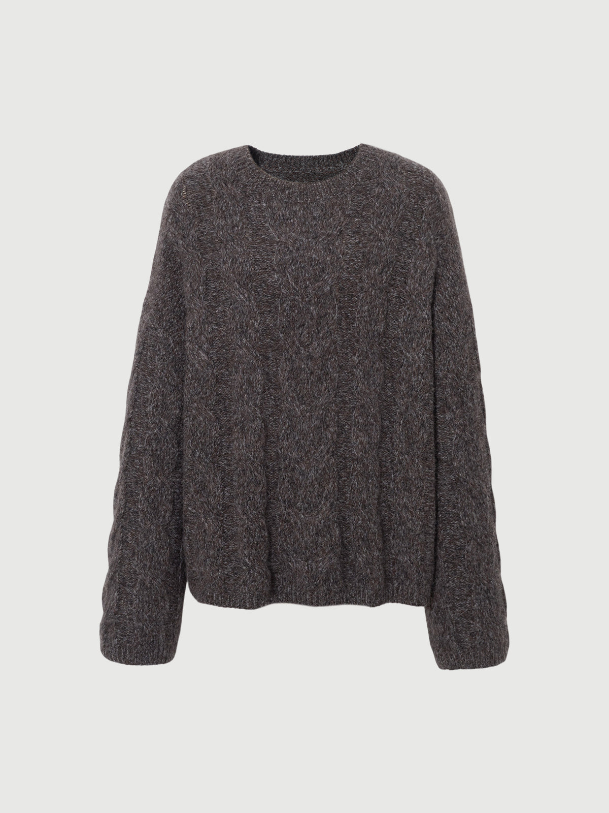 Gray sweater on a light gray background