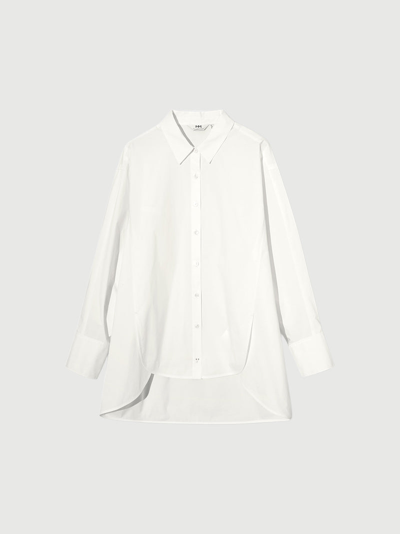 Pure Cotton Oversized Shirt - MEILLEUR MOMENT OFFICIAL STORE NEW YORK 