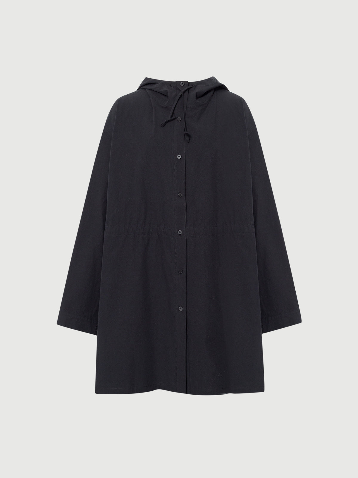 Cotton Hooded Relaxed Jacket