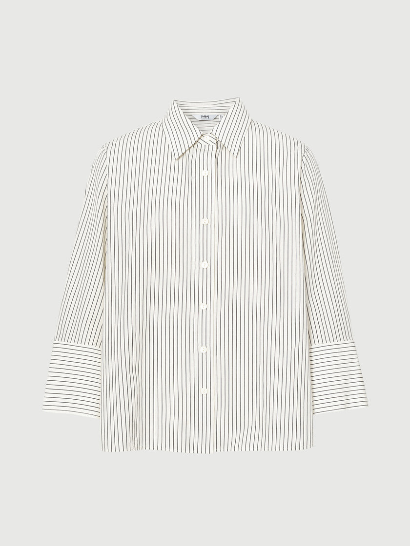 Pinstriped Pure Cotton Shirt