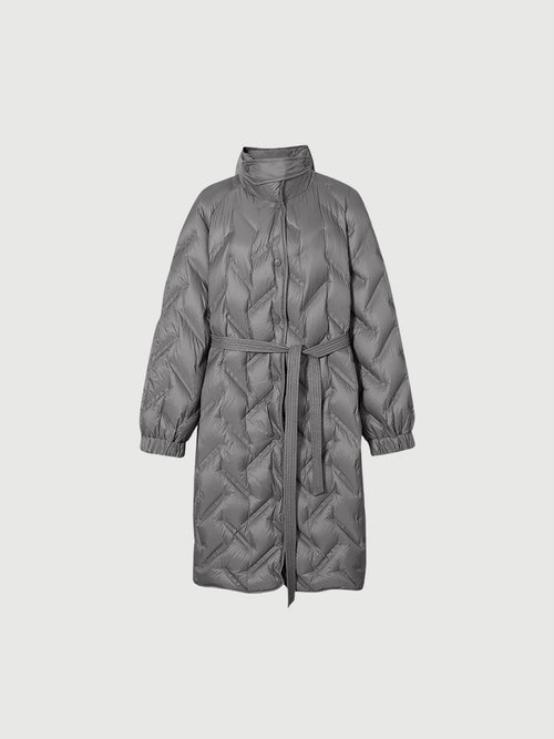 Load image 1 in gallery view. Midi Quilted Down Jacket - MEILLEUR MOMENT OFFICIAL STORE NEW YORK 