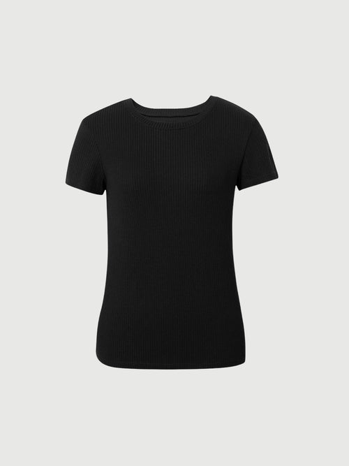 Load image 1 in gallery view. Cotton Blend Yoga T-Shirt