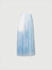 Monet Ombre Pleated Maxi Skirt