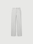 Light Gray Lyocell Straight Jeans