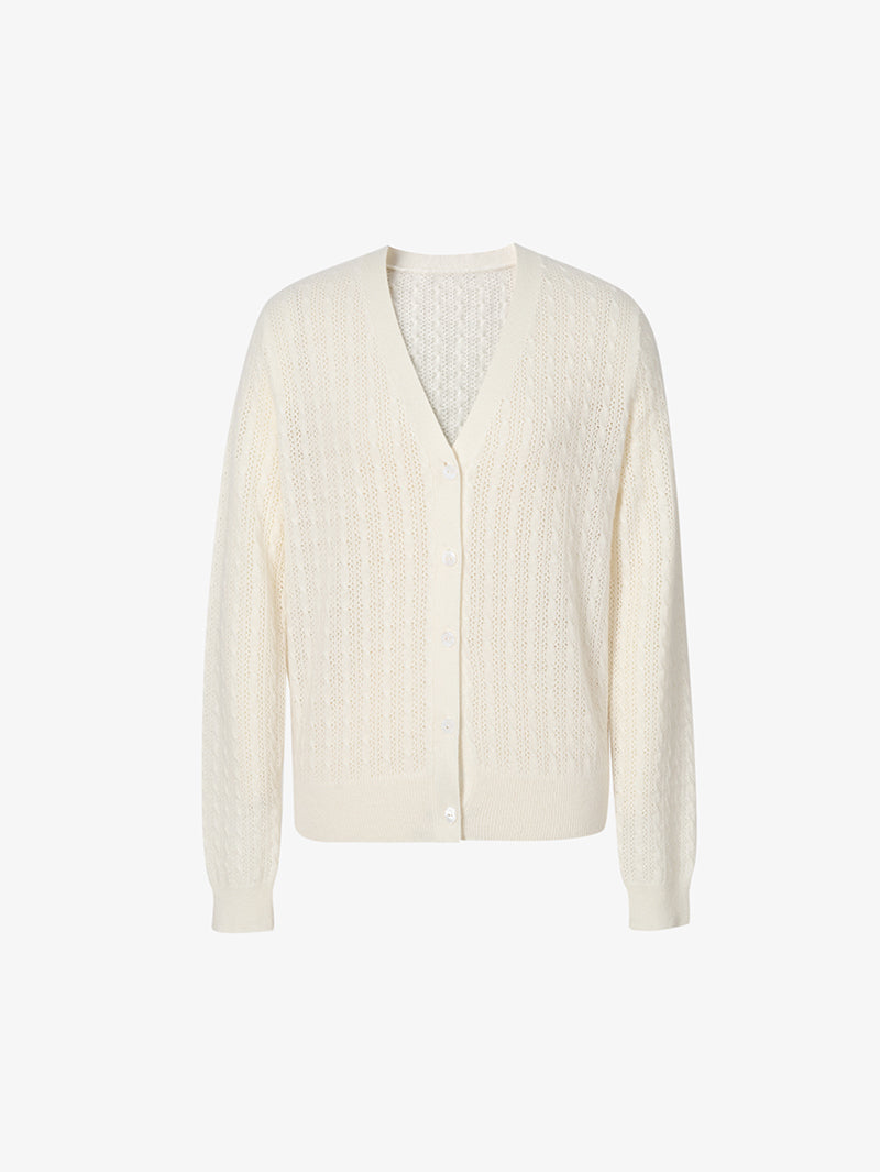 Fine-Knit Cashmere Cardigan