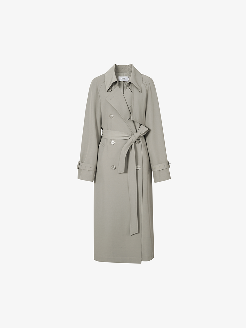 Notch Lapel Trench Coat