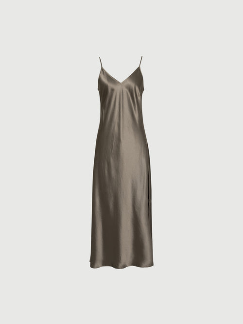 Load image 1 in gallery view. Flowy Acetate Slip Dress