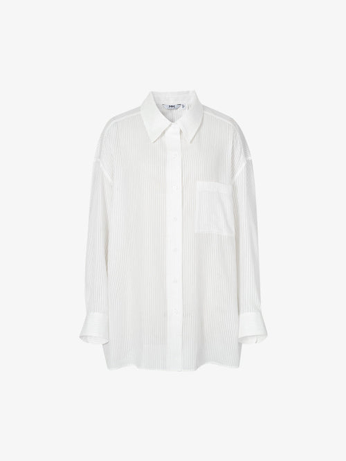 Load image 1 in gallery view. Pinstripe Long Sleeves Shirt