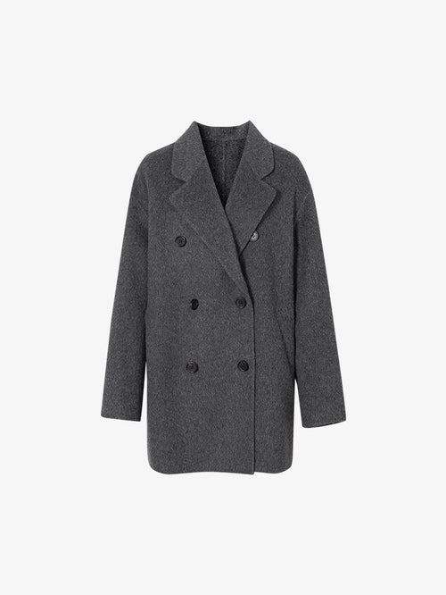Load image 1 in gallery view. Tailored Wool Pea Coat - MEILLEUR MOMENT OFFICIAL STORE NEW YORK 