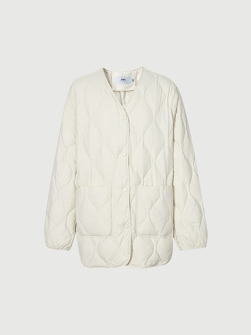 Load image 1 in gallery view. Goose Down Quilted Jacket - MEILLEUR MOMENT OFFICIAL STORE NEW YORK 