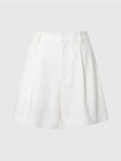 Load image 1 in gallery view. White Straight Shorts