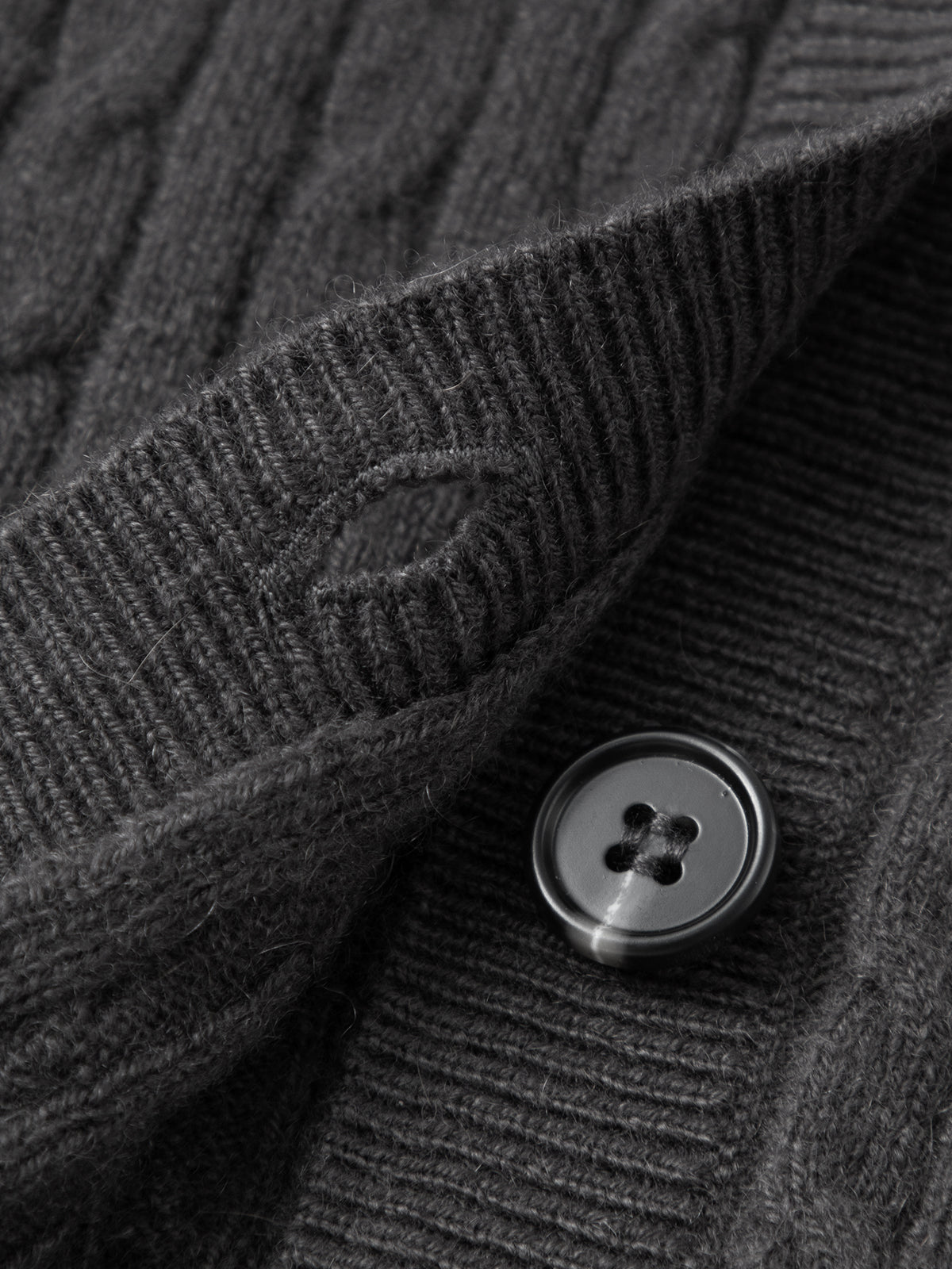 Cable Knit Cashmere Cardigan