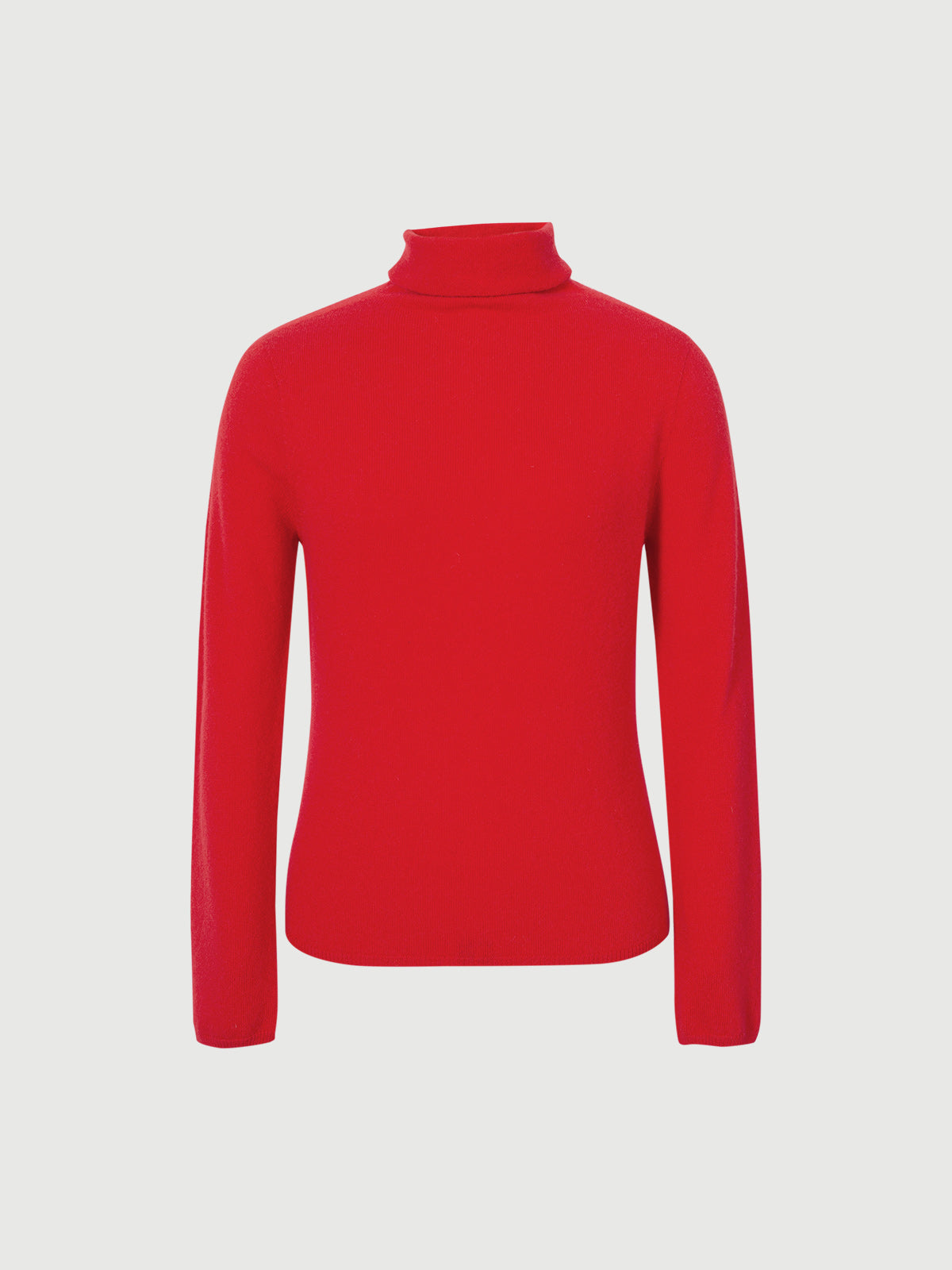 Red Slim Fit Cashmere High-Neck Sweater 5EC133005Q