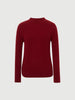 Red sweater on a light gray background