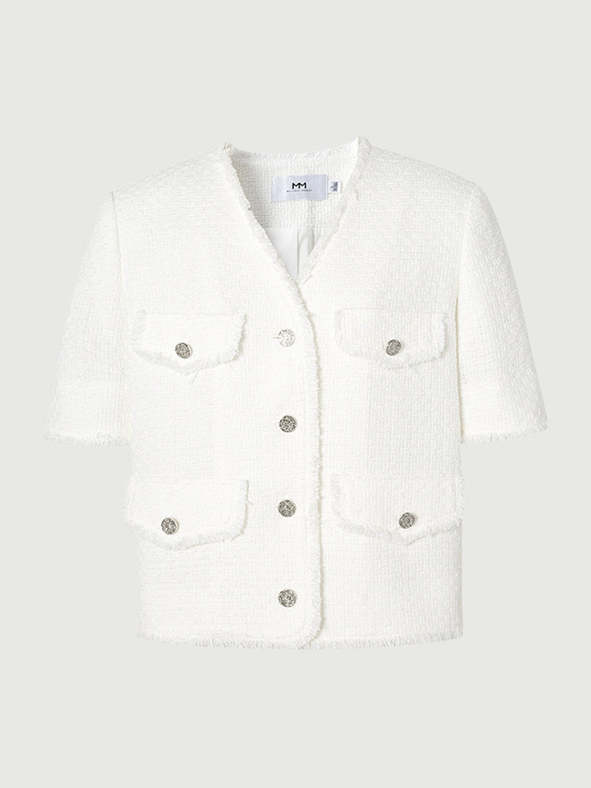 V Neck Short Jacket