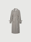 Sleek Midi Trench Coat