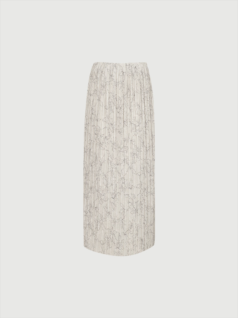 Chiffon Straight Fit Pleated Skirt - MEILLEUR MOMENT OFFICIAL STORE NEW YORK 