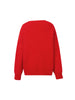 Meilleur Moment Women's Red V Neck Long Sleeves  Alpaca Wool Sweater 5EC134641Q