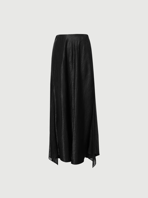 Load image 1 in gallery view. Acetate Silky Waist-Defined Skirt