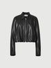 Cropped Leather Jacket