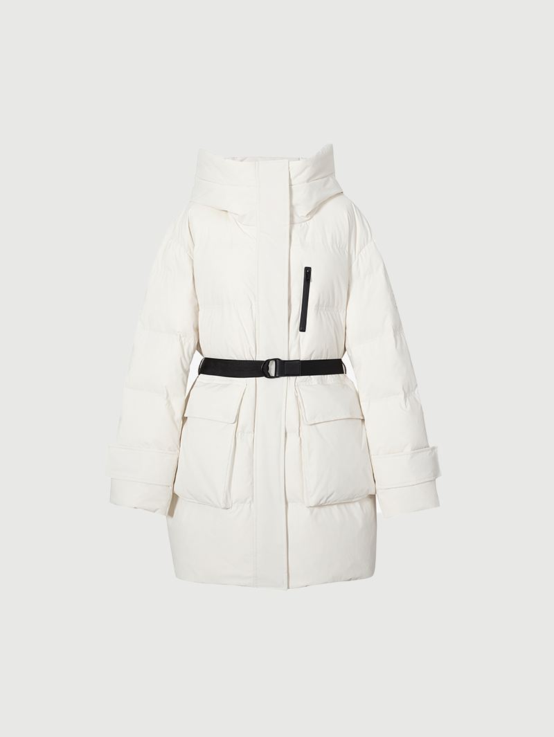 Goose Mid-Length Puffer Jacket - MEILLEUR MOMENT OFFICIAL STORE NEW YORK 