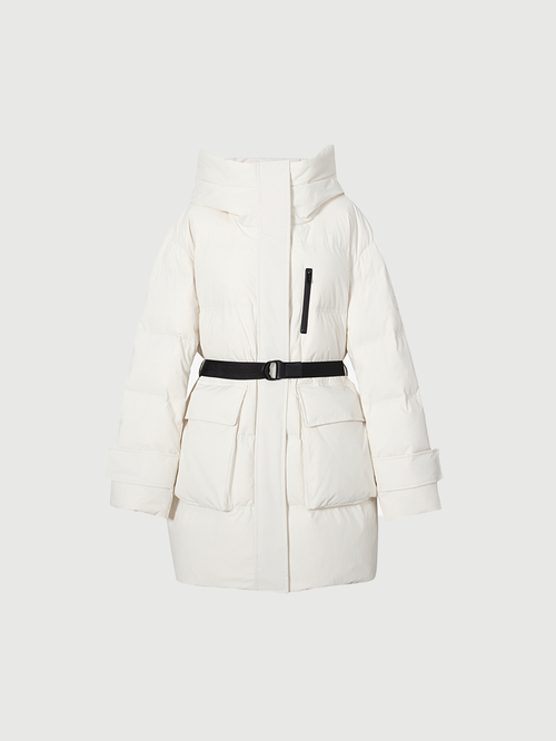 Load image 1 in gallery view. Goose Mid-Length Puffer Jacket - MEILLEUR MOMENT OFFICIAL STORE NEW YORK 