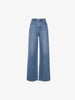 Cotton Middle Waist Wide Leg Jeans