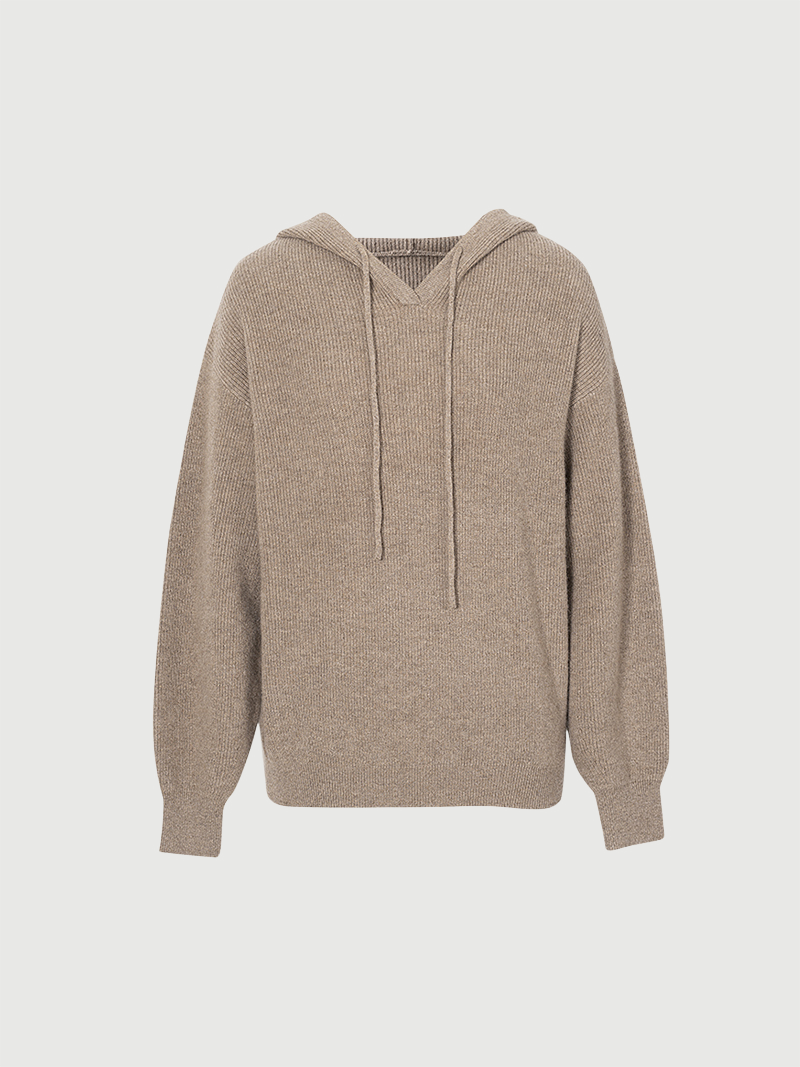 Relaxed Fit Cashmere Hoodie - MEILLEUR MOMENT OFFICIAL STORE NEW YORK 